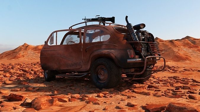 Fiat 600 Apocalypse 3D model 5