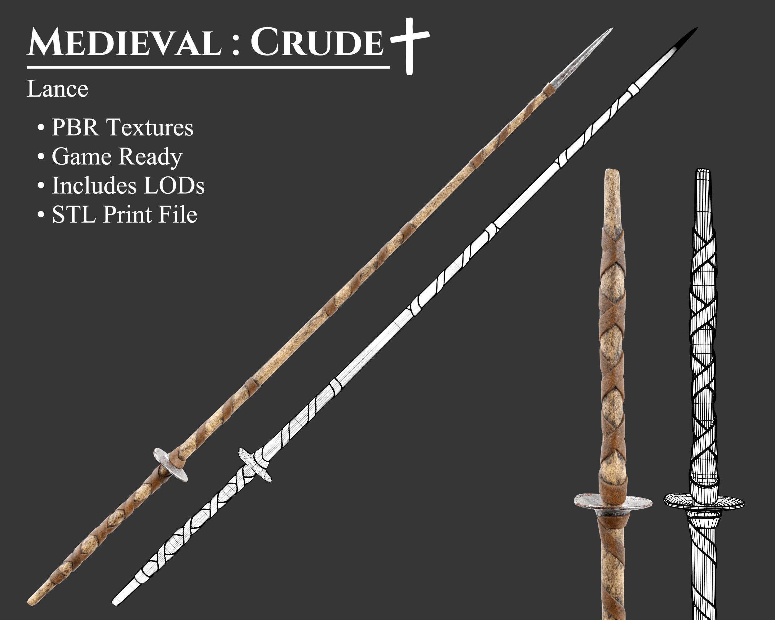 Medieval Collection Crude Weapons Set _17