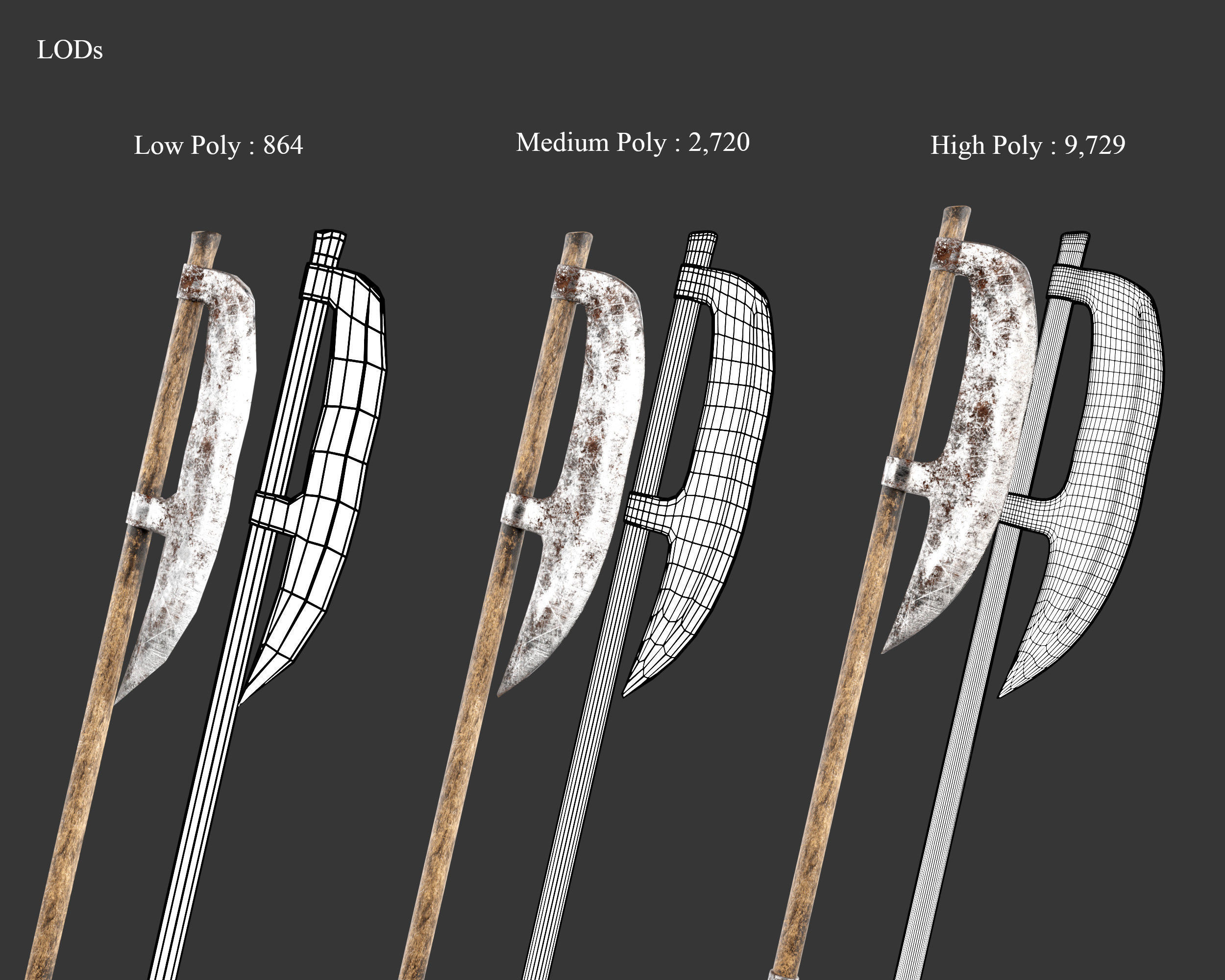 Medieval Collection Crude Weapons Set _24