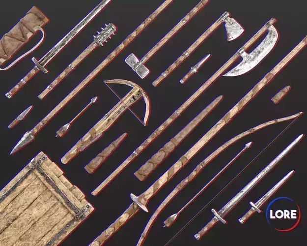 Medieval Collection Crude Weapons Set 