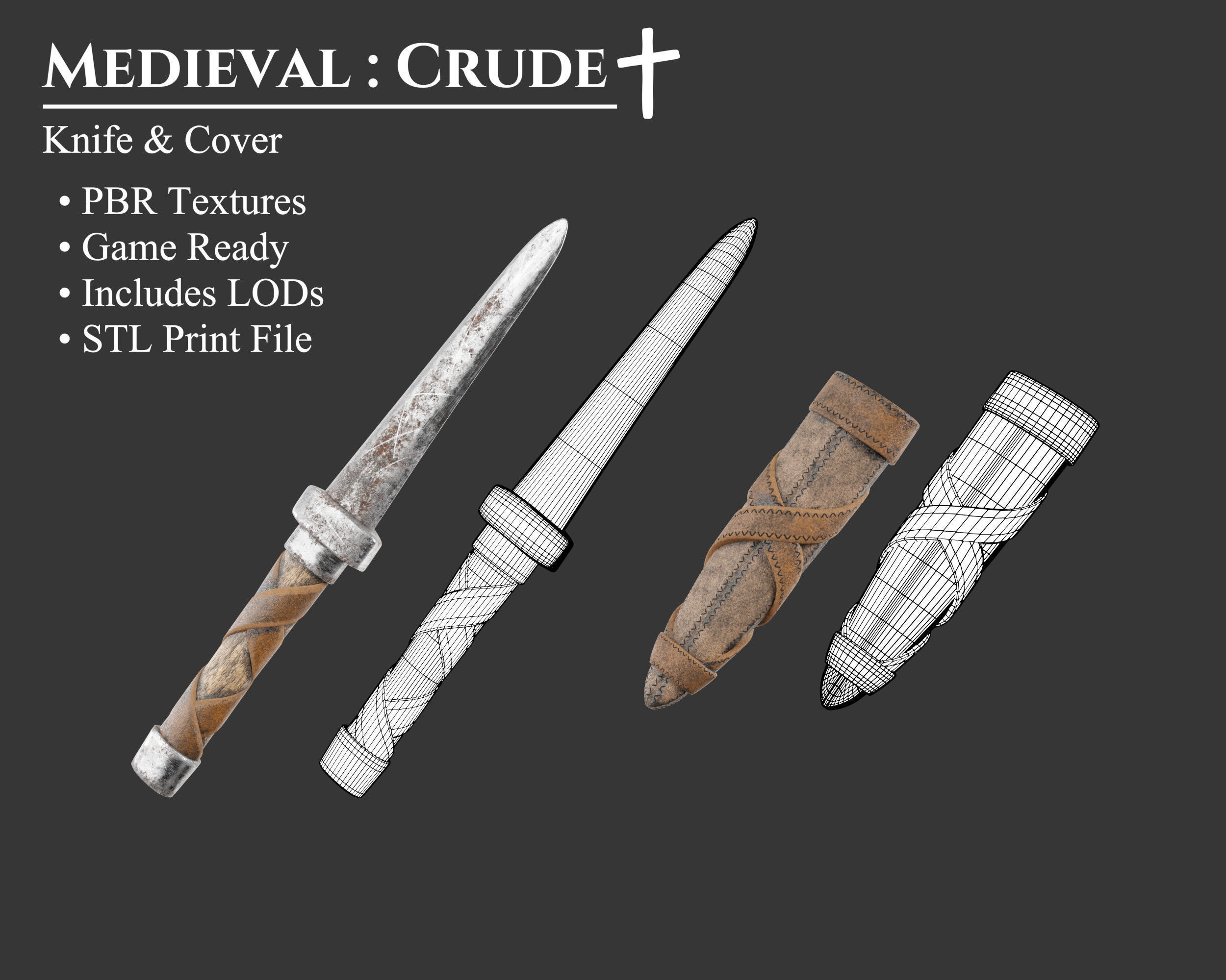 Medieval Collection Crude Weapons Set _14