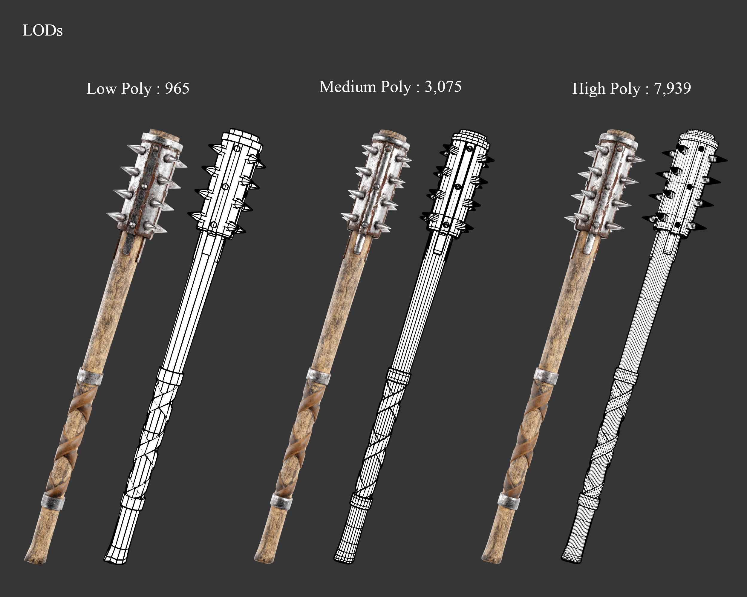 Medieval Collection Crude Weapons Set _22
