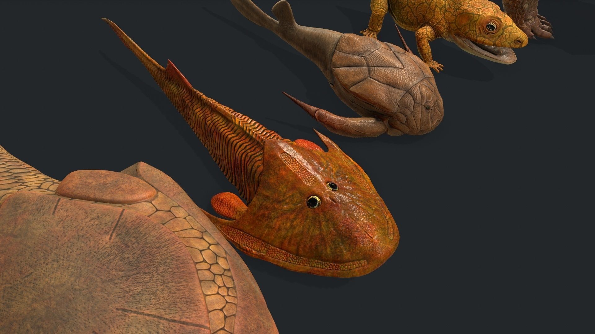 Extinct animals pack v2 Low-poly 3D model_4