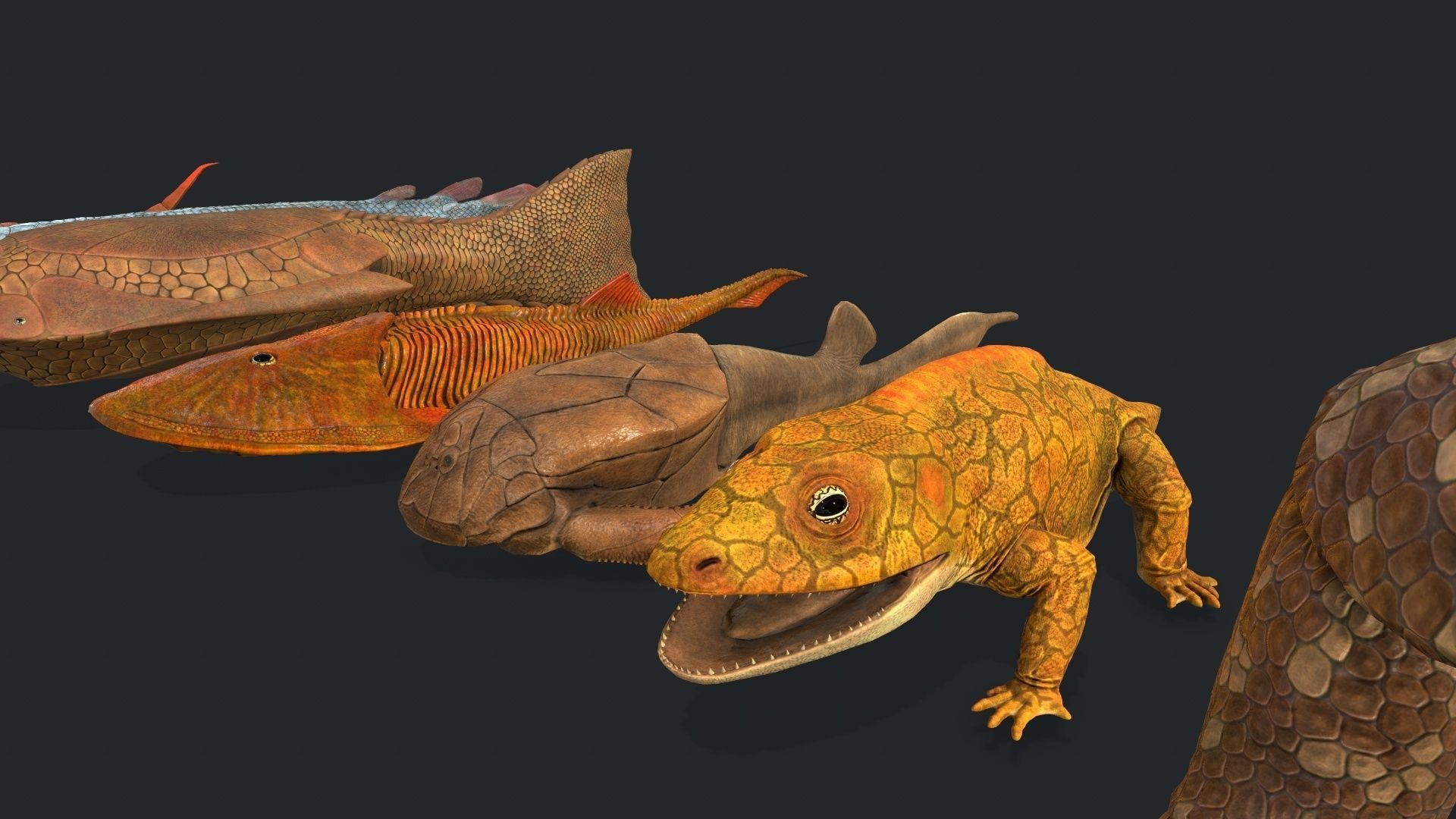 Extinct animals pack v2 Low-poly 3D model_2