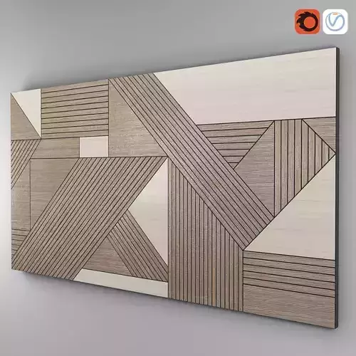 BLACK GEOMETRIC WOOD 