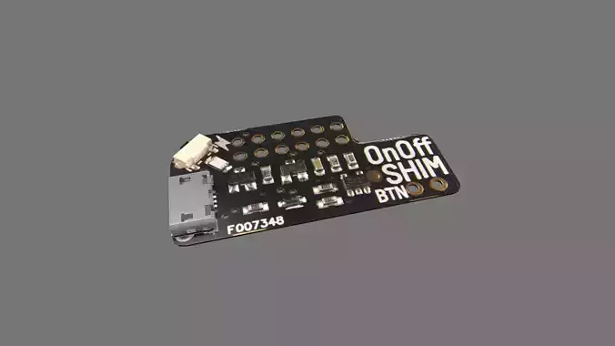 On Off Shim Circuit Board Low-poly 3D model