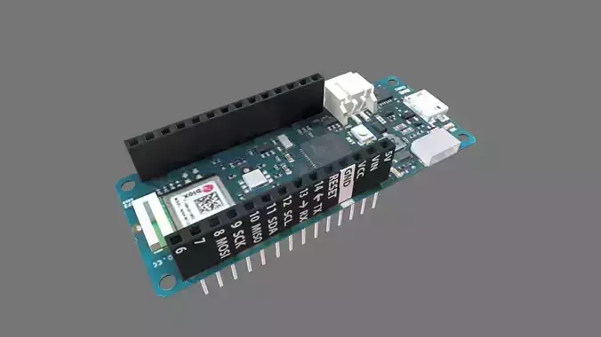 Arduino Mkr Wifi 1010 Circuit Board Low-poly 3D model