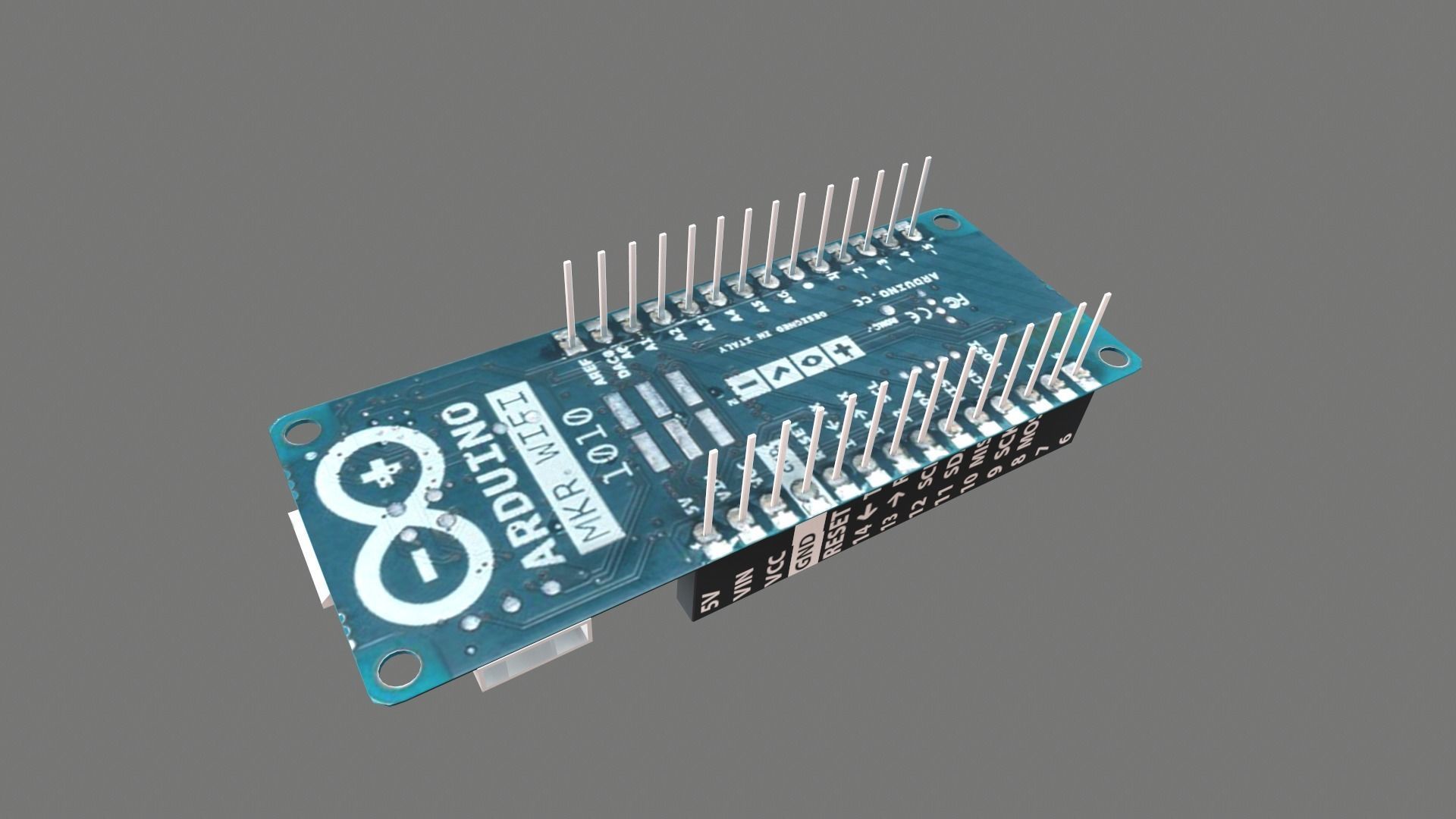 Arduino Mkr Wifi 1010 Circuit Board Low-poly 3D model_1