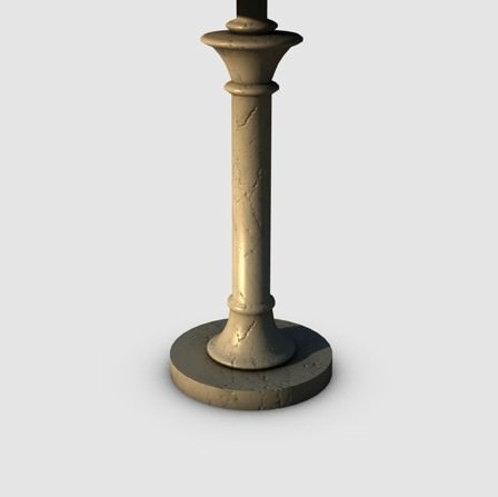 Table Lamp Low-poly 3D model_3