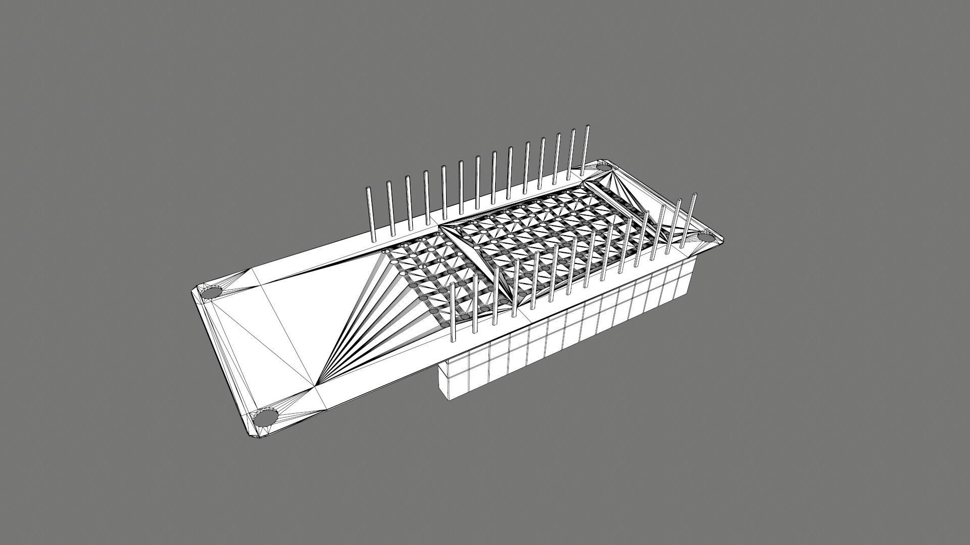 Arduino Mkr Mem Shield Circuit Board Low-poly 3D model_3