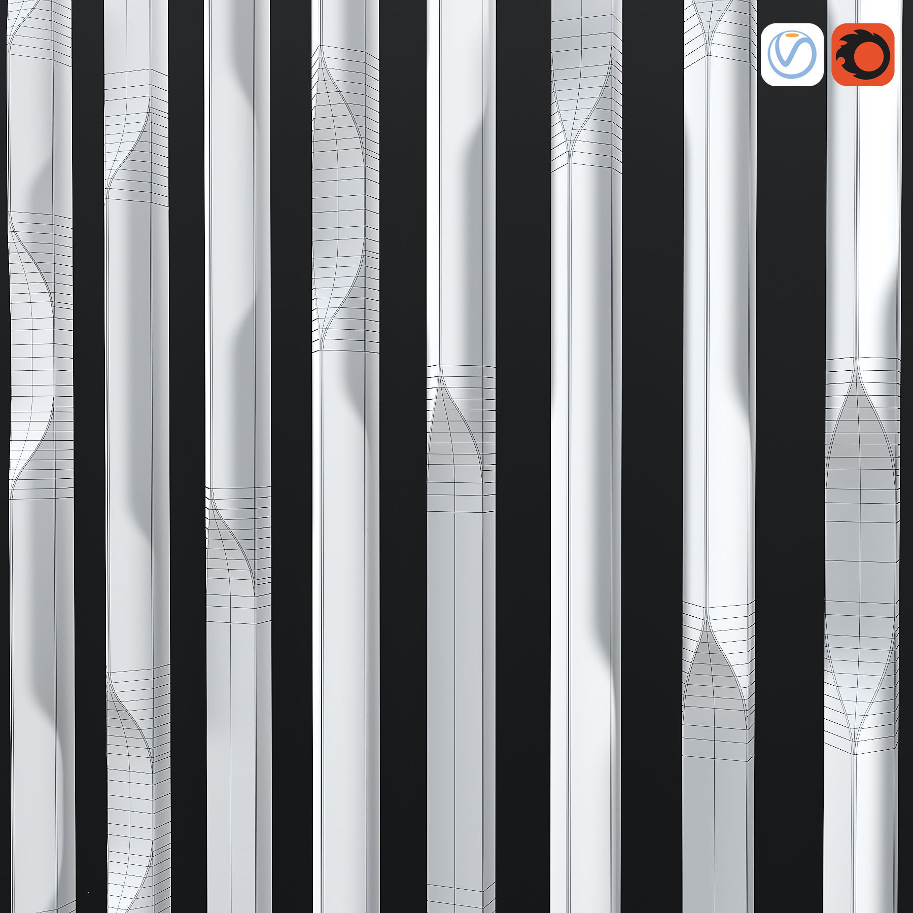 Edge Decor Panel 3D model_3