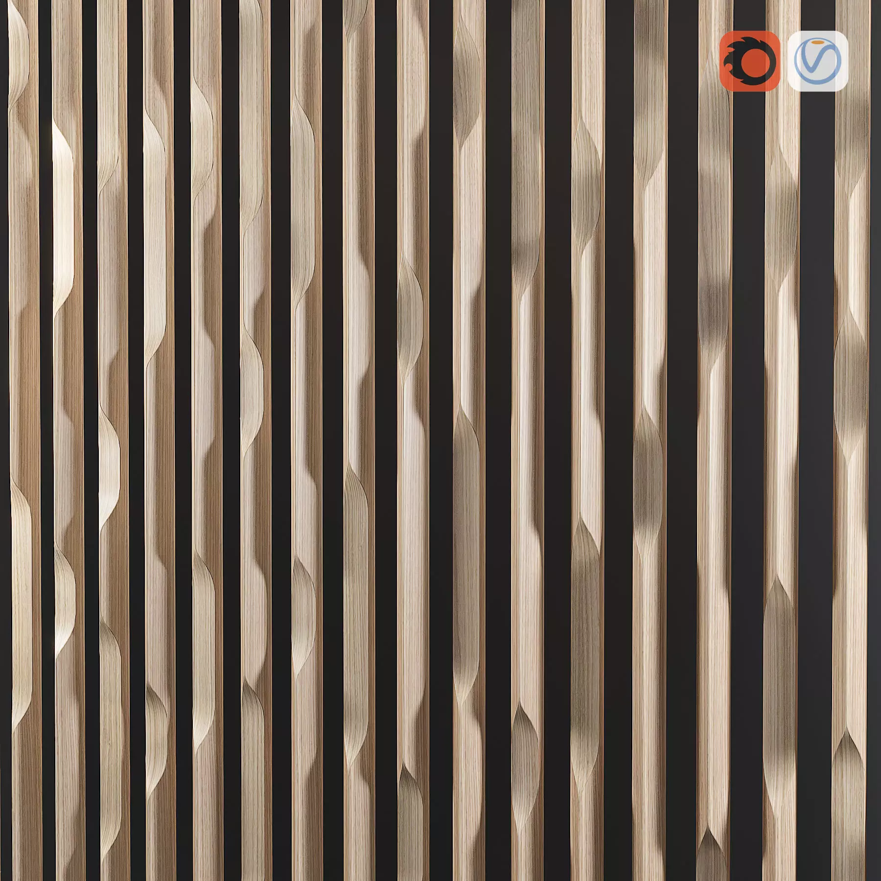 Edge Decor Panel 3D model_0
