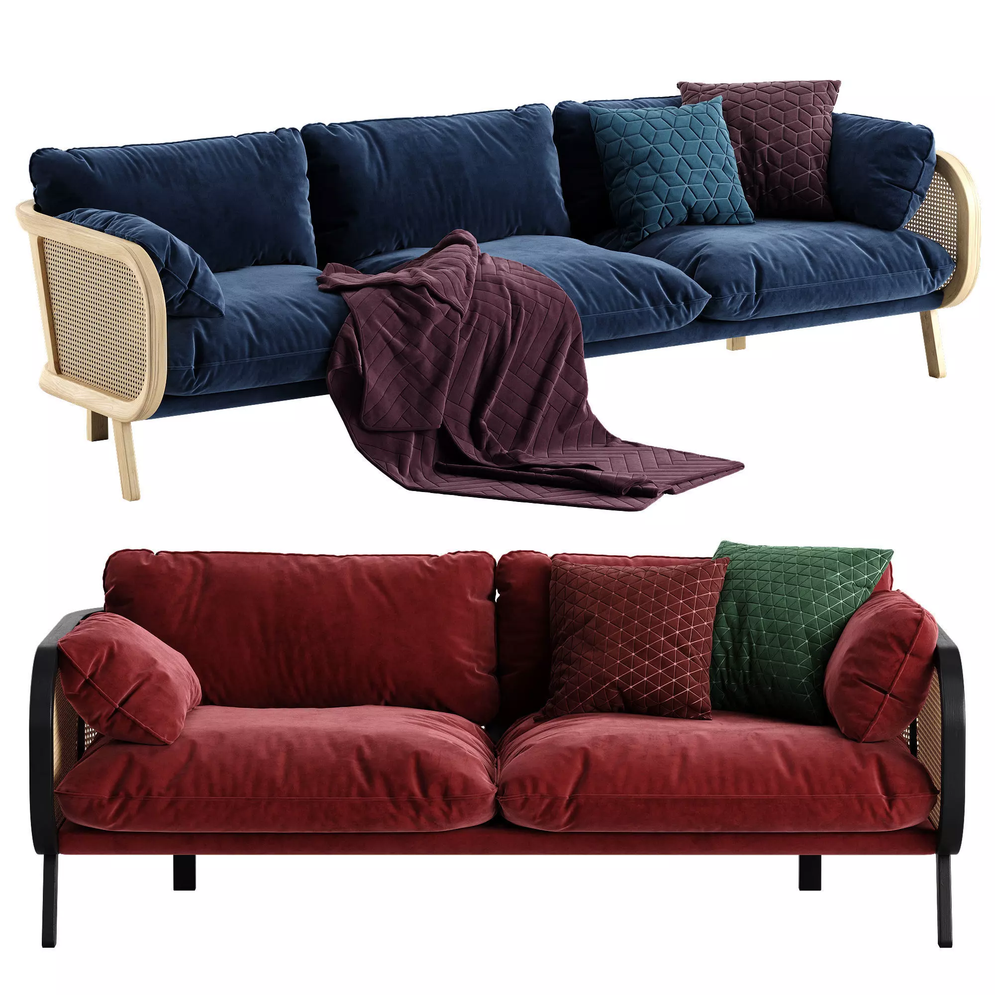 Buzzi Cane sofa 3D model