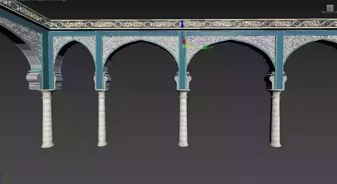 islamic arabic moroccan arch portal wall panel