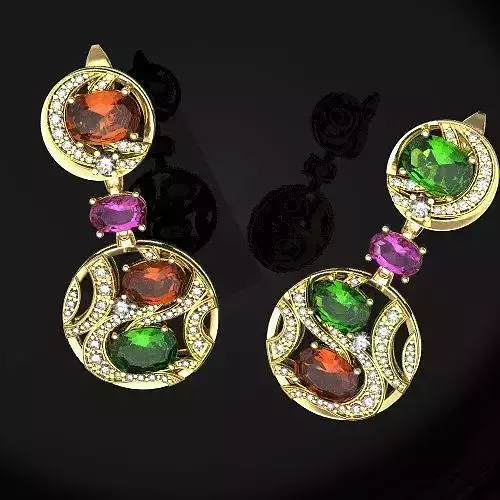 Colorful brand earrings   - replica