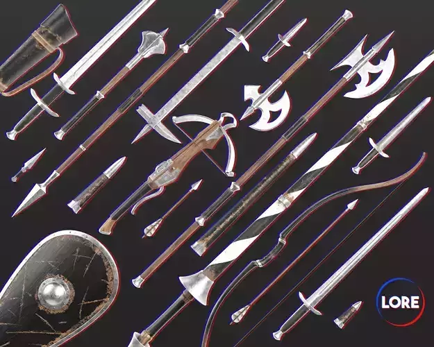 Medieval Collection Elegant Weapons Set 