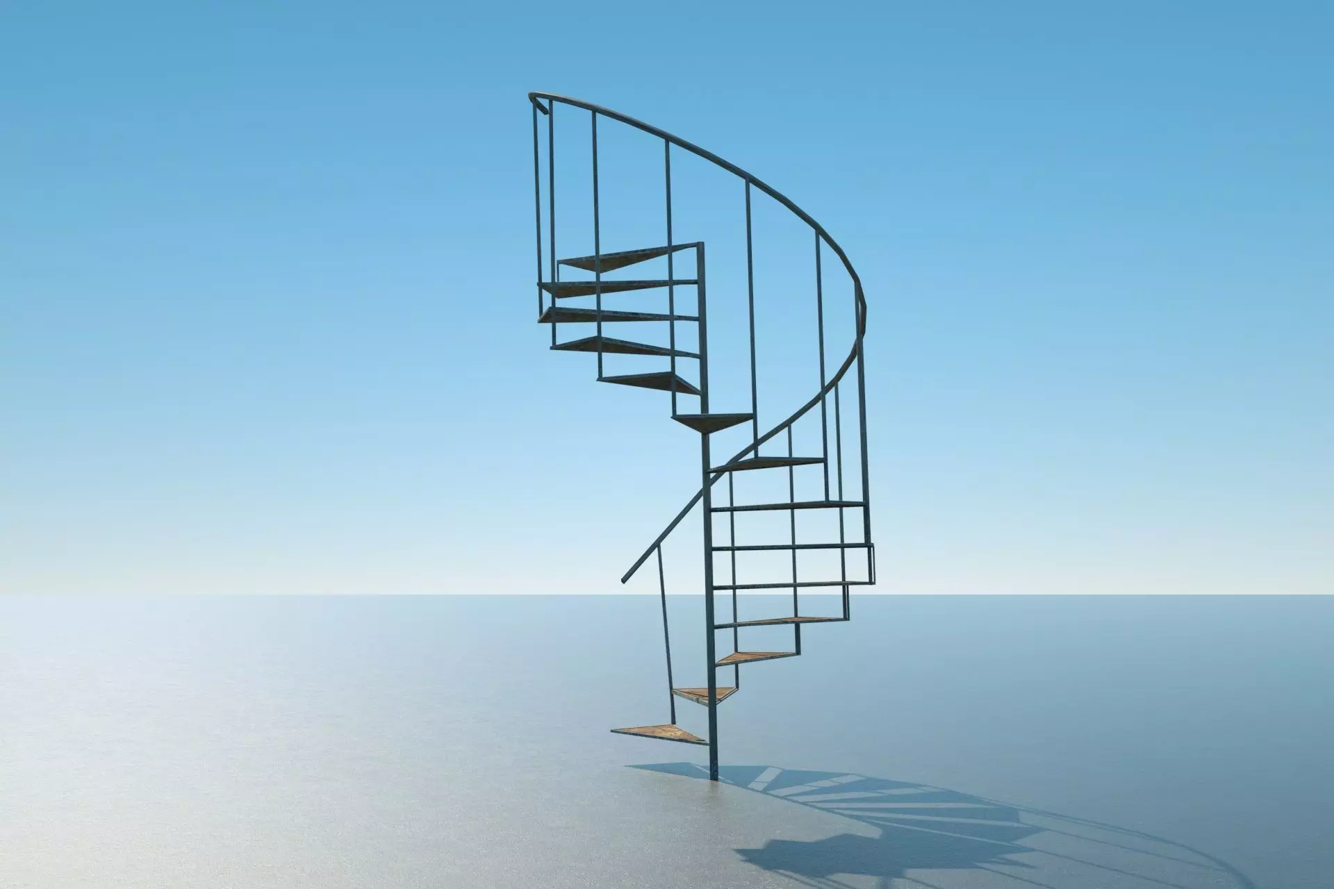 Spiral Stairs Free 3D model_0