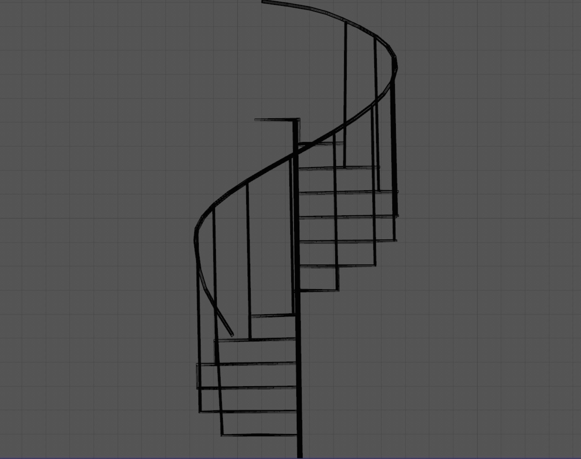Spiral Stairs Free 3D model_4