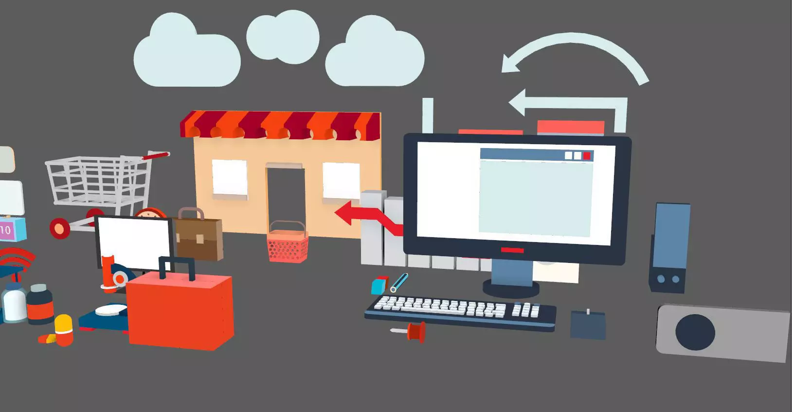 2d 3d graphic elements  3D model_0