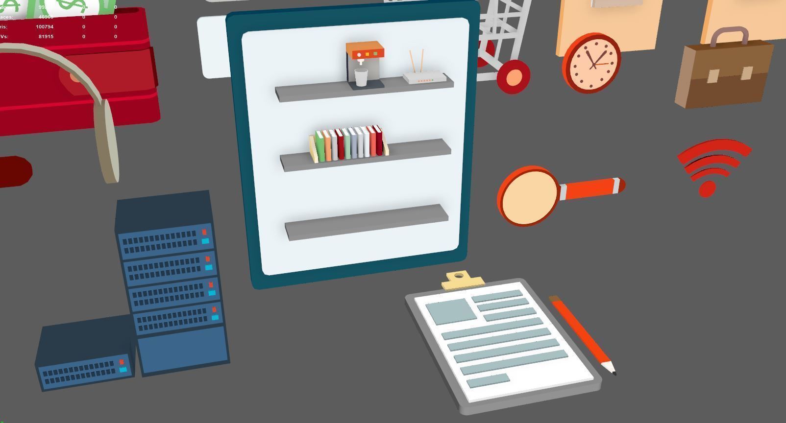 2d 3d graphic elements  3D model_5