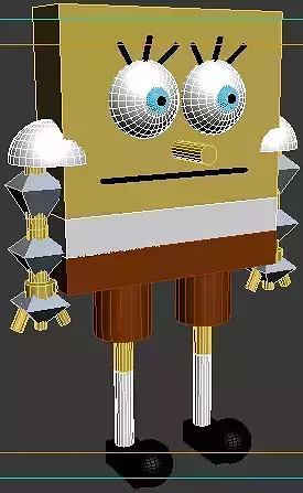 Sponge Bob Low-poly 3D model