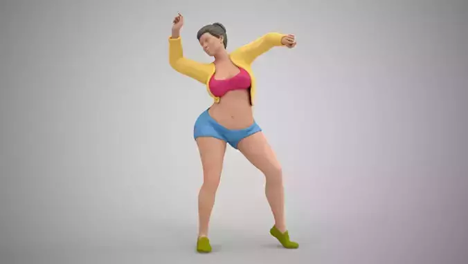 Woman at the Party 3D print model