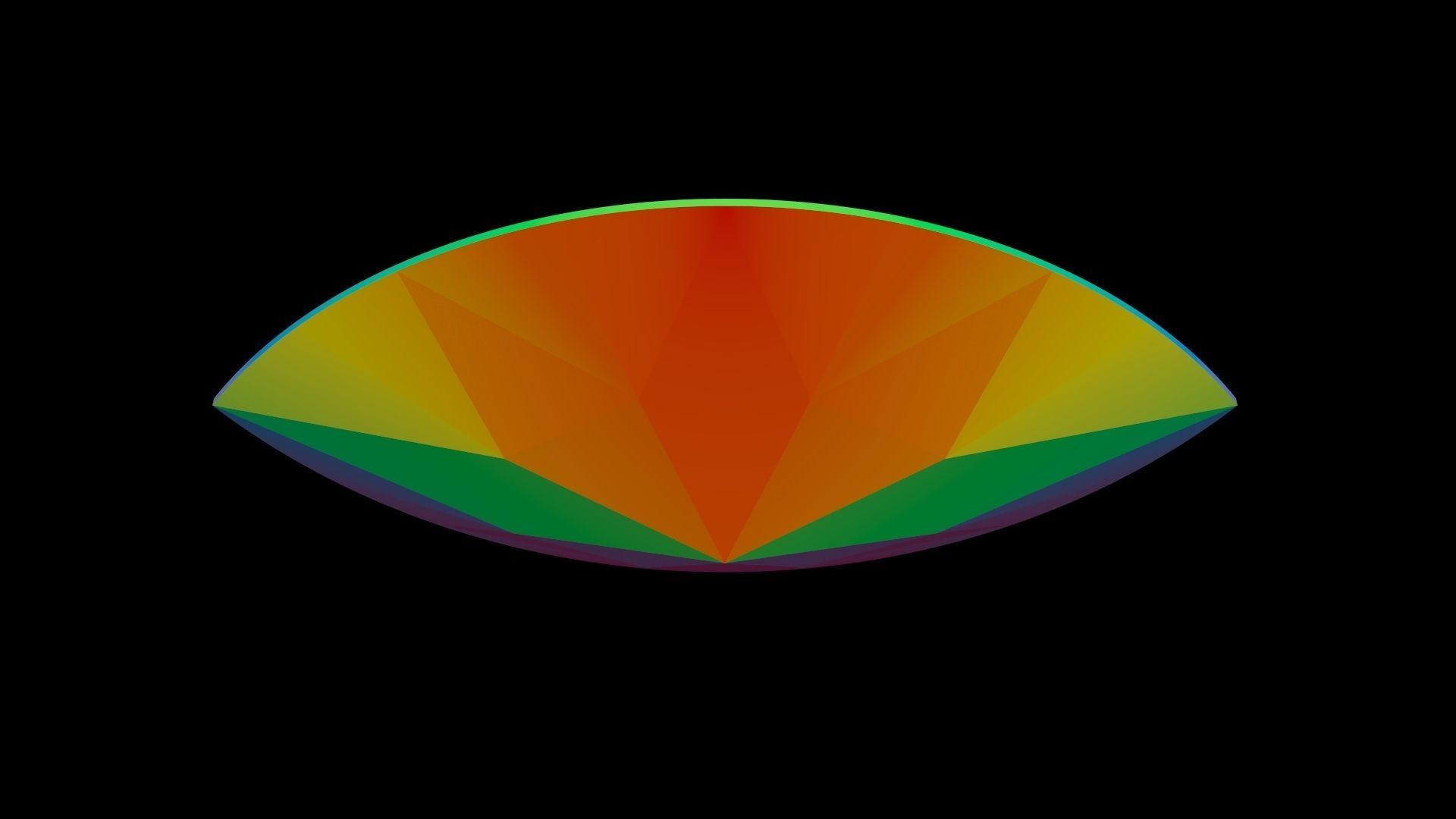 Diamond Marquise Different Sizes 3D model_10