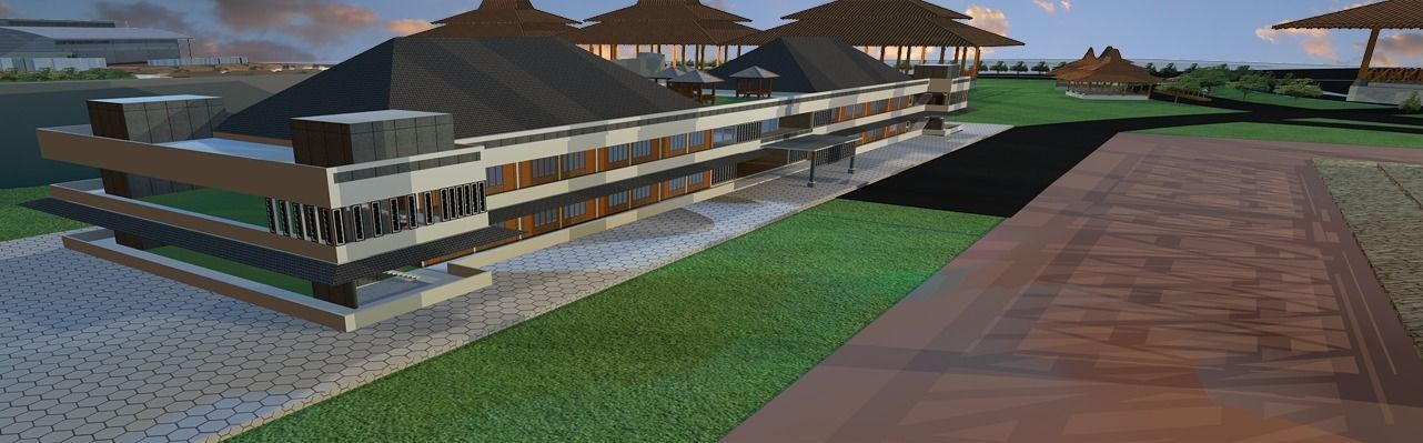 3d tourist area 3D model_13