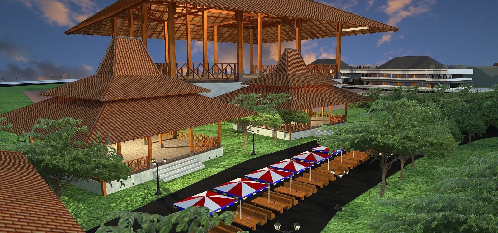 3d tourist area 3D model_16