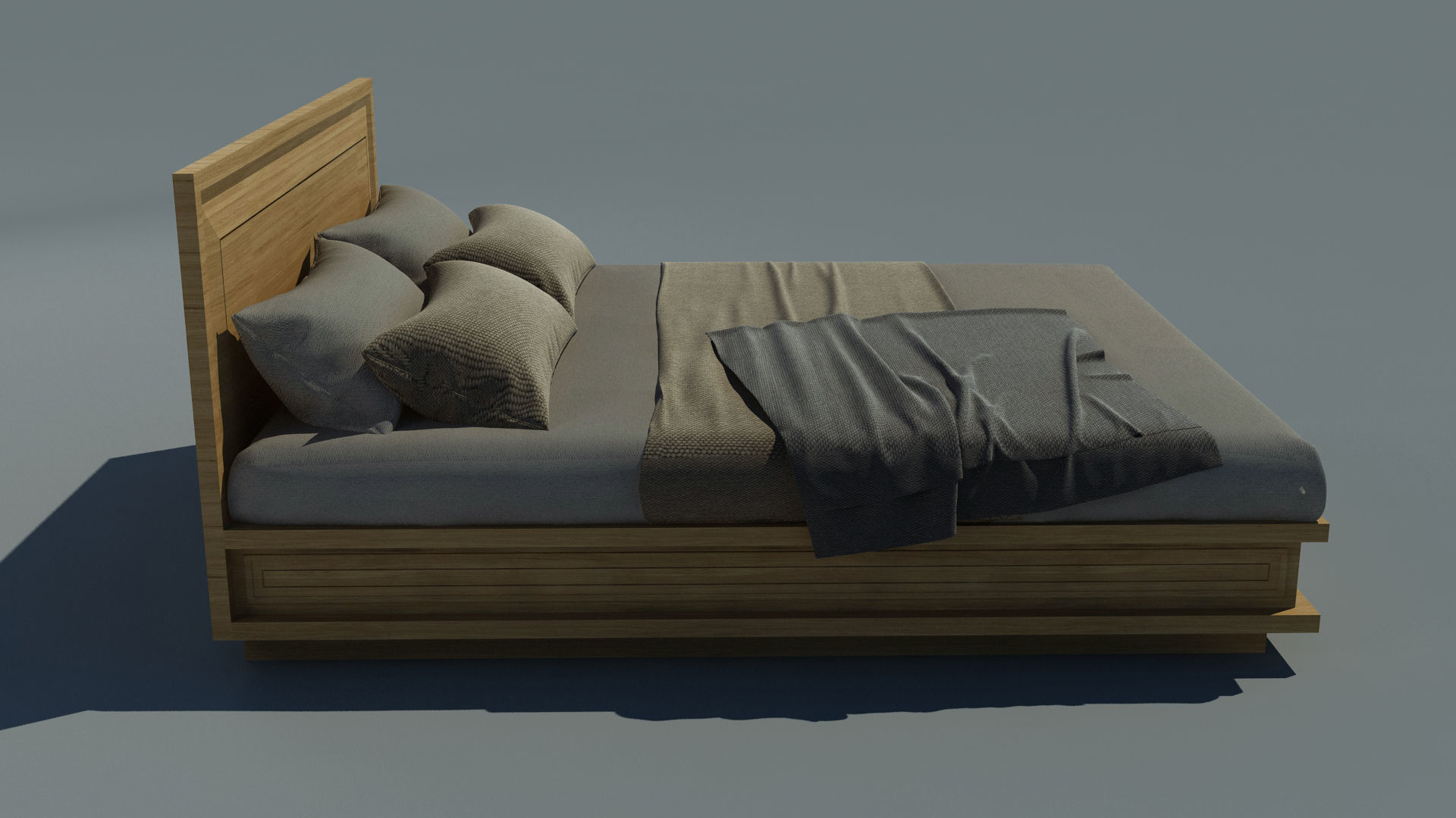 Bed 001 Free 3D model_2