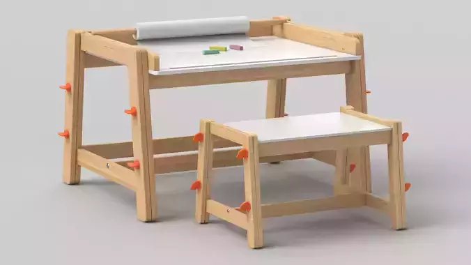 Flisat Children Desk and Bench