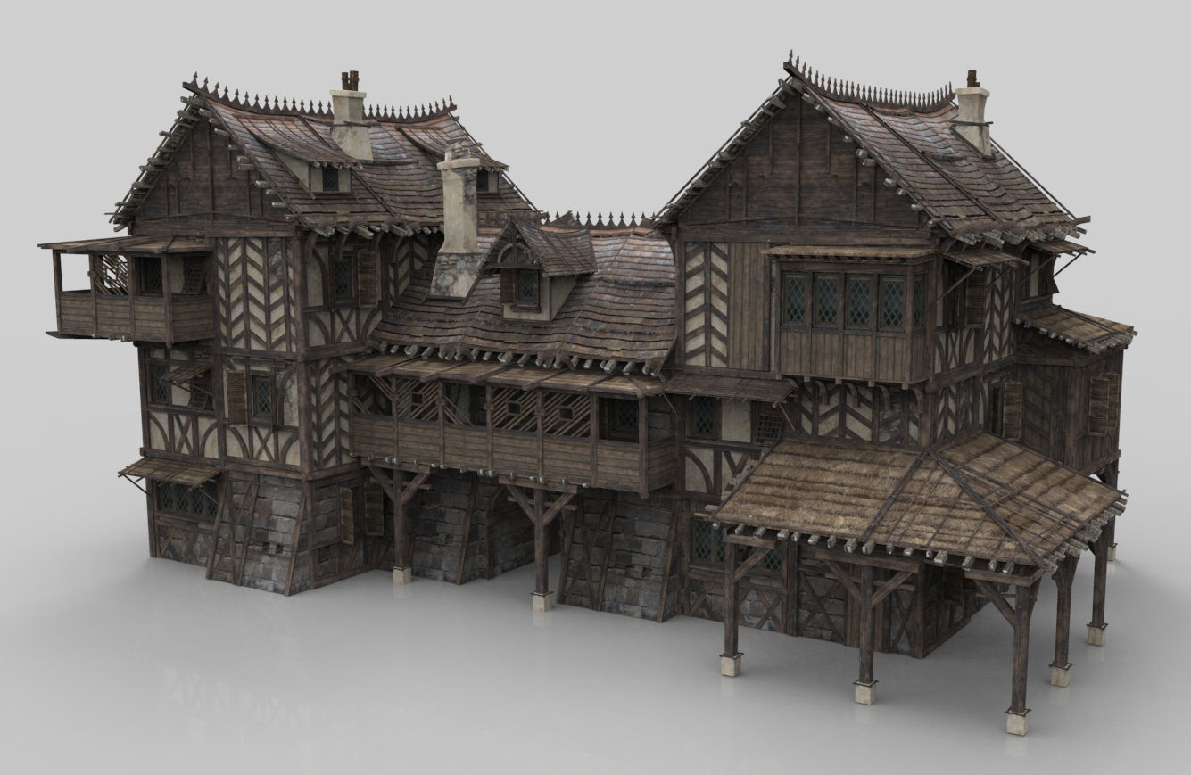 Medieval House Fantasy 19 3d Asset Vr Ar Ready
