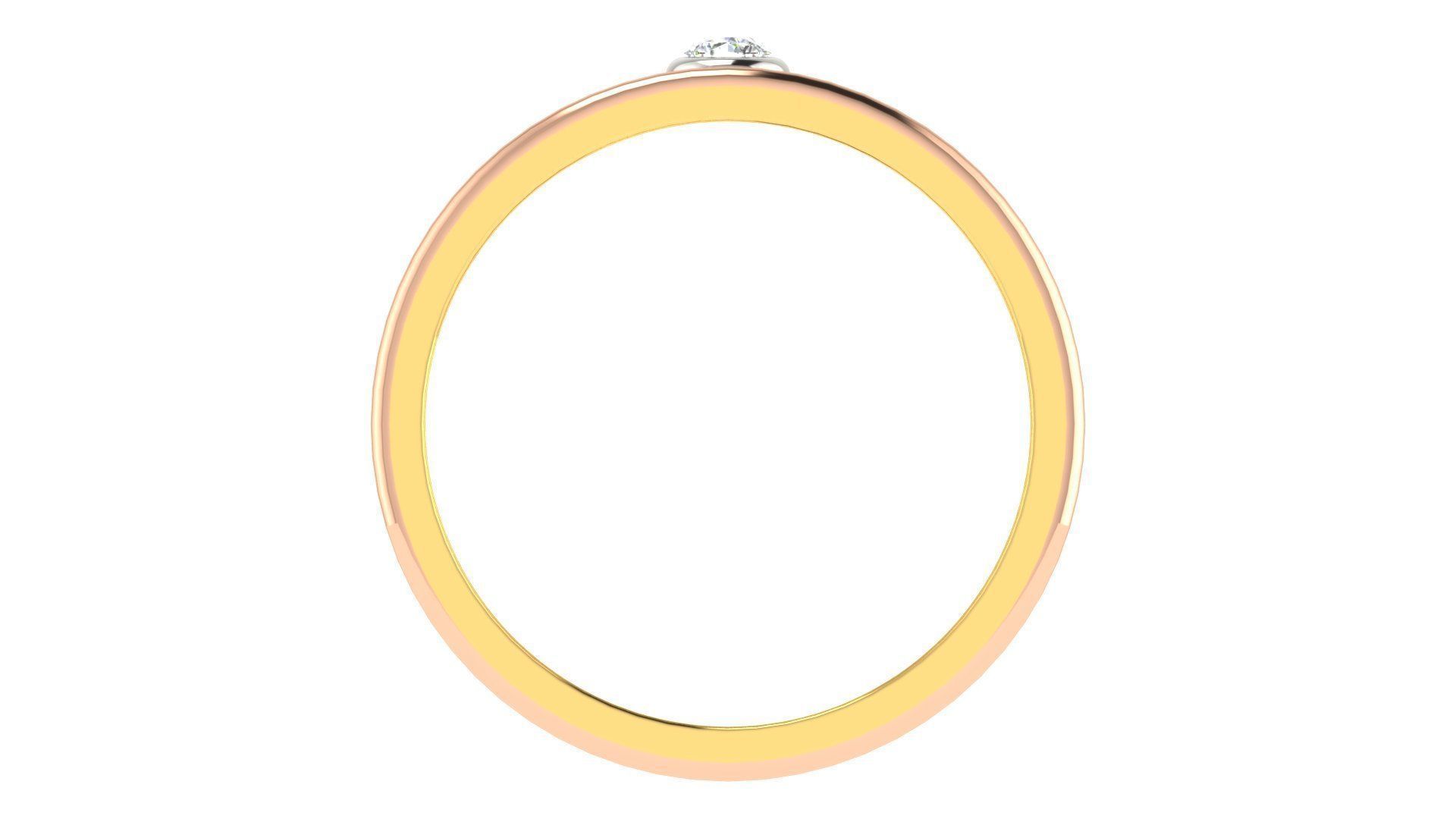 Couple Band Ring 3dm stl render detail 3D print model_2