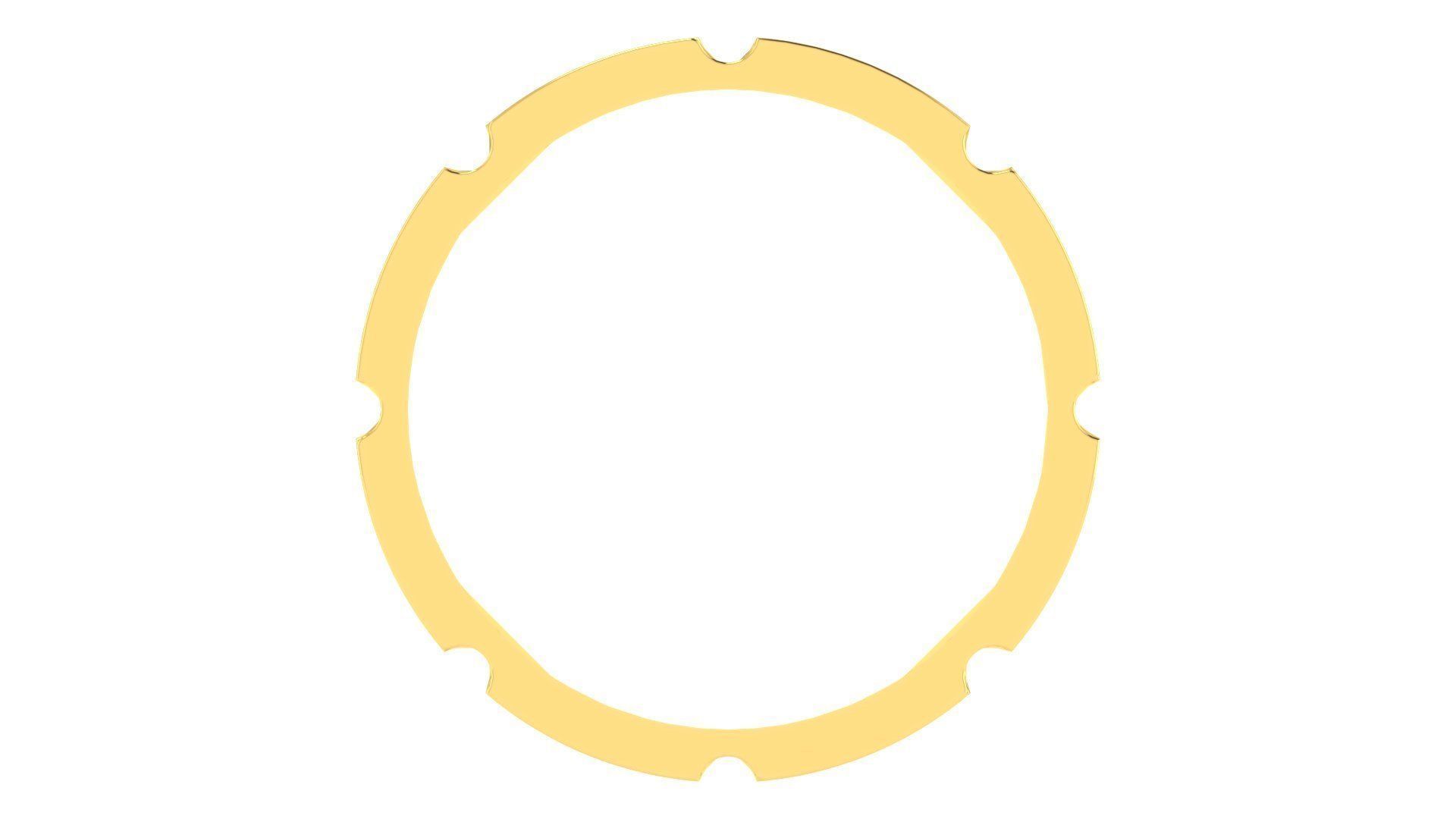 Couple Band Ring 3dm stl render detail 3D print model_6