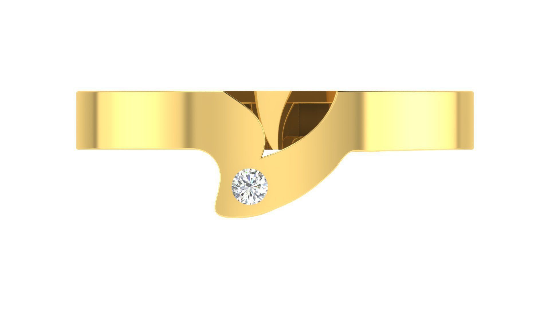 Couple Band Ring 3dm stl render detail 3D print model_8