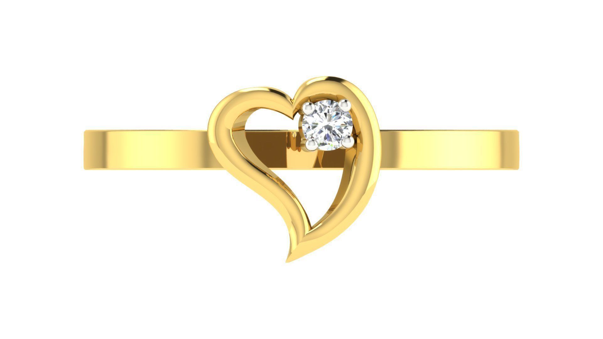 Couple Band Ring 3dm stl render detail 3D print model_7