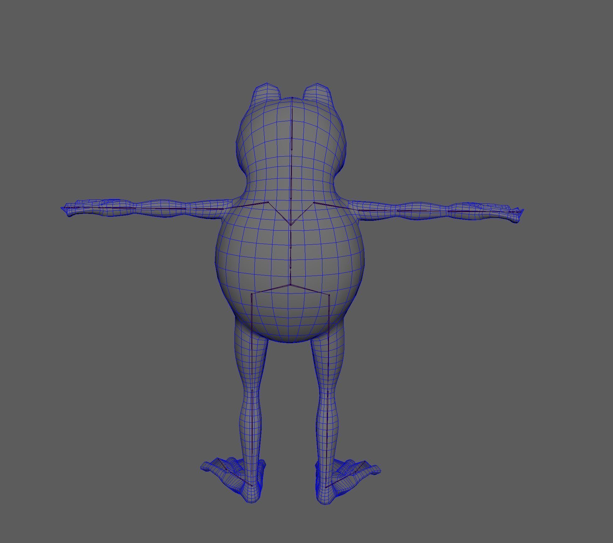 Animated frog character Low-poly 3D models Pack Low-poly 3D model_6