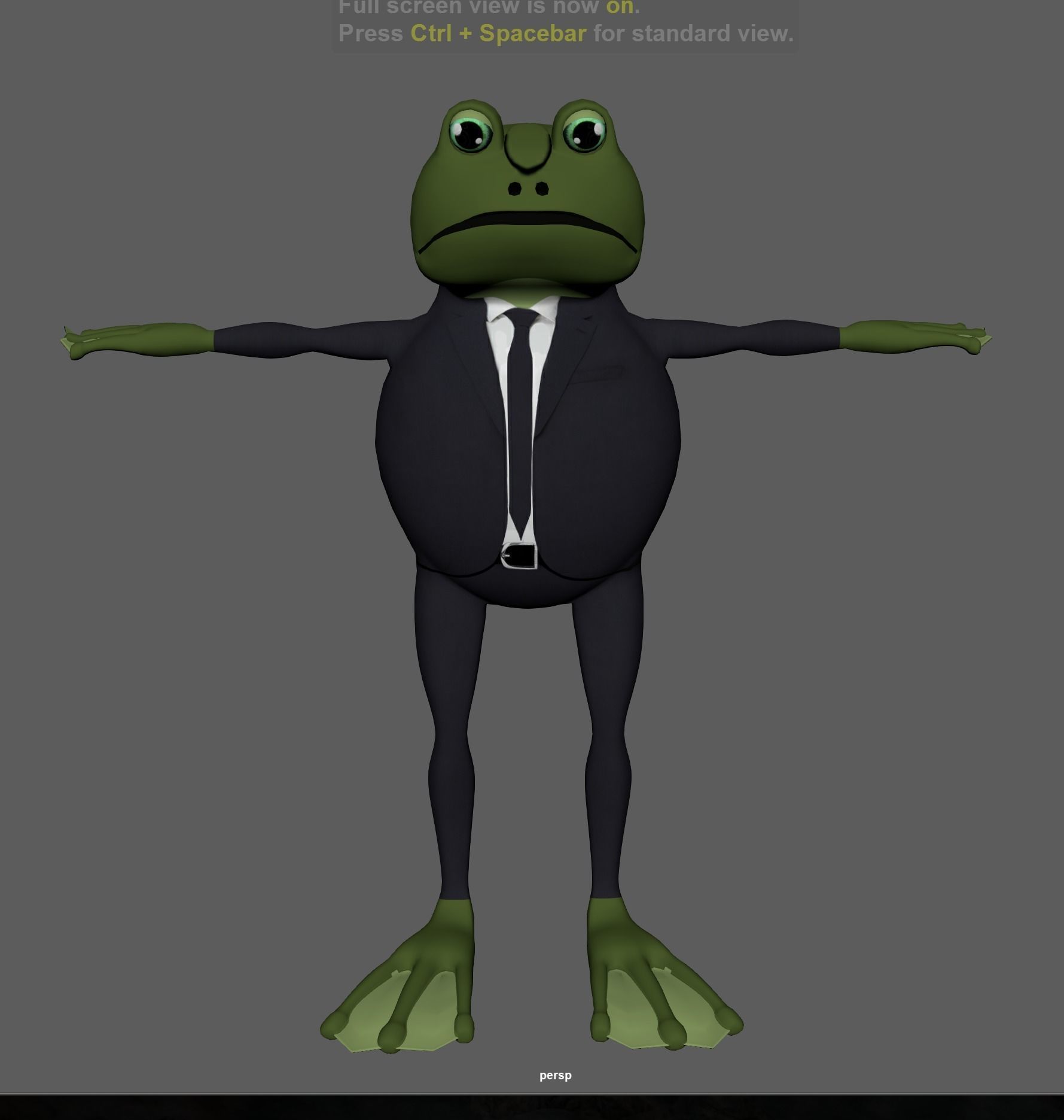 Animated frog character Low-poly 3D models Pack Low-poly 3D model_2