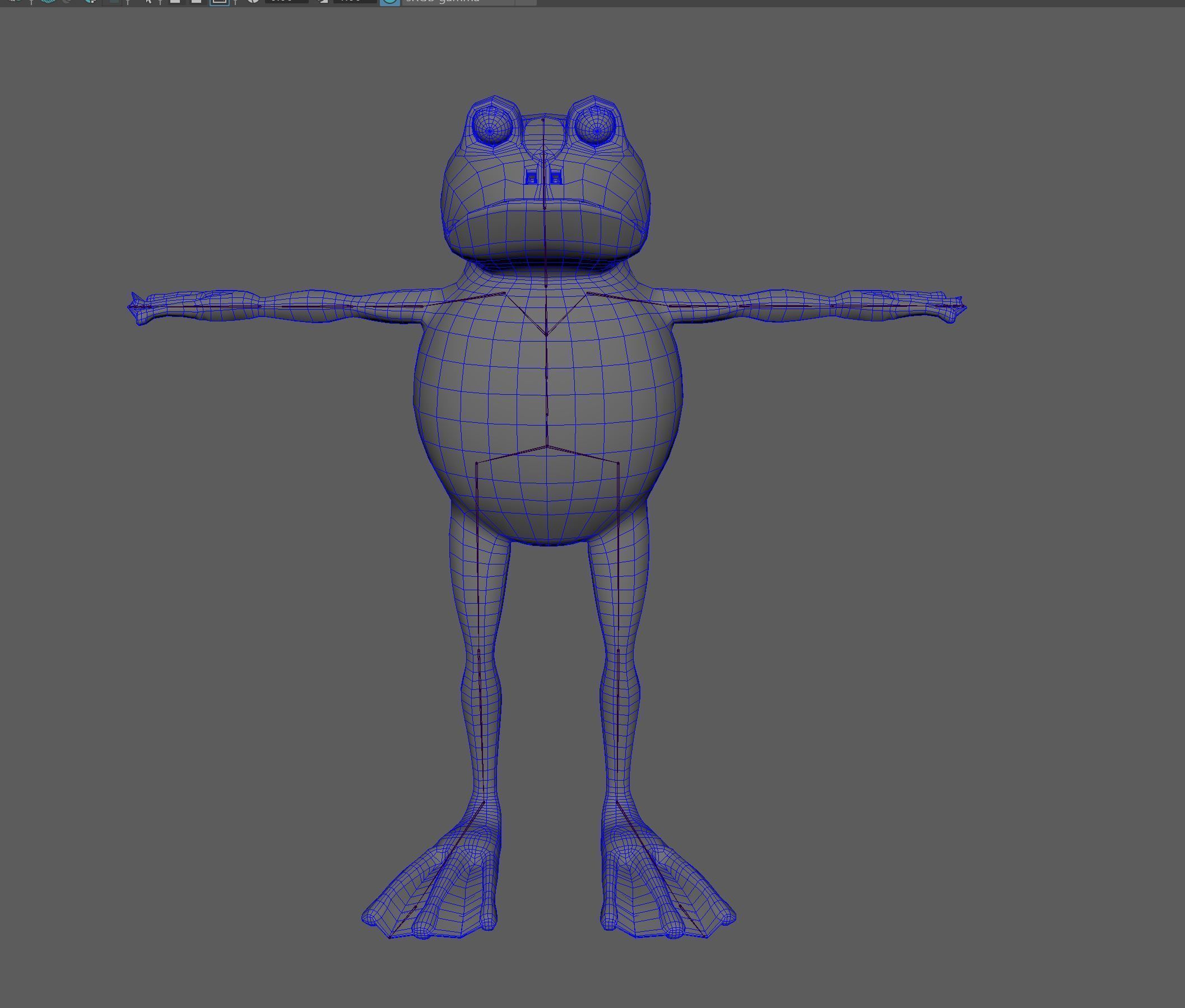 Animated frog character Low-poly 3D models Pack Low-poly 3D model_5