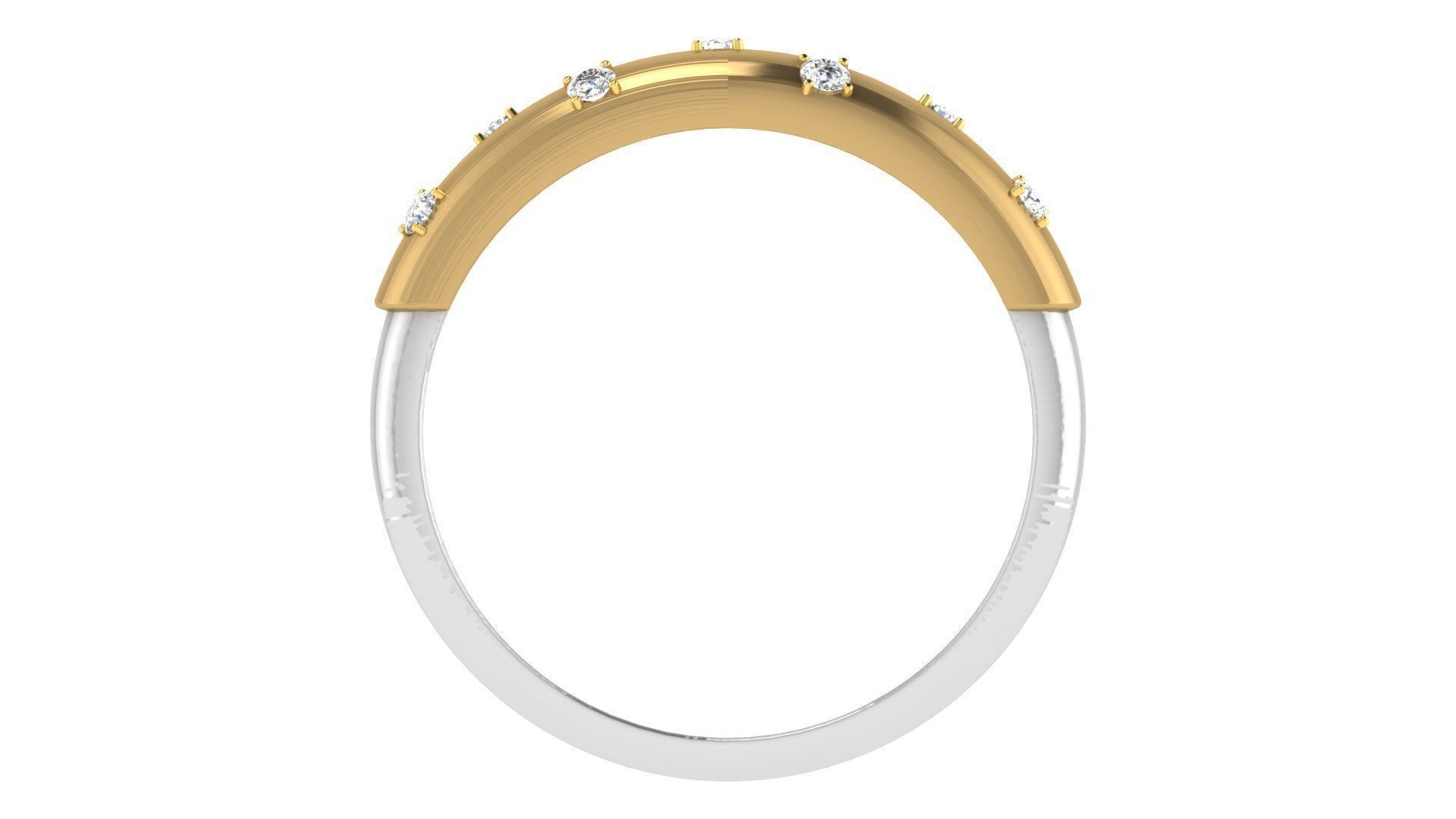 Couple Band Ring 3dm stl render detail 3D print model_2