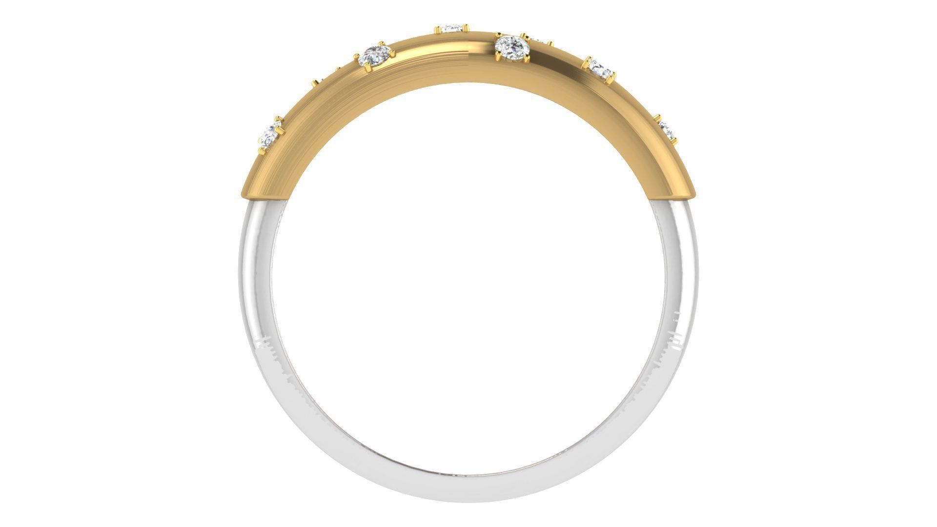 Couple Band Ring 3dm stl render detail 3D print model_6