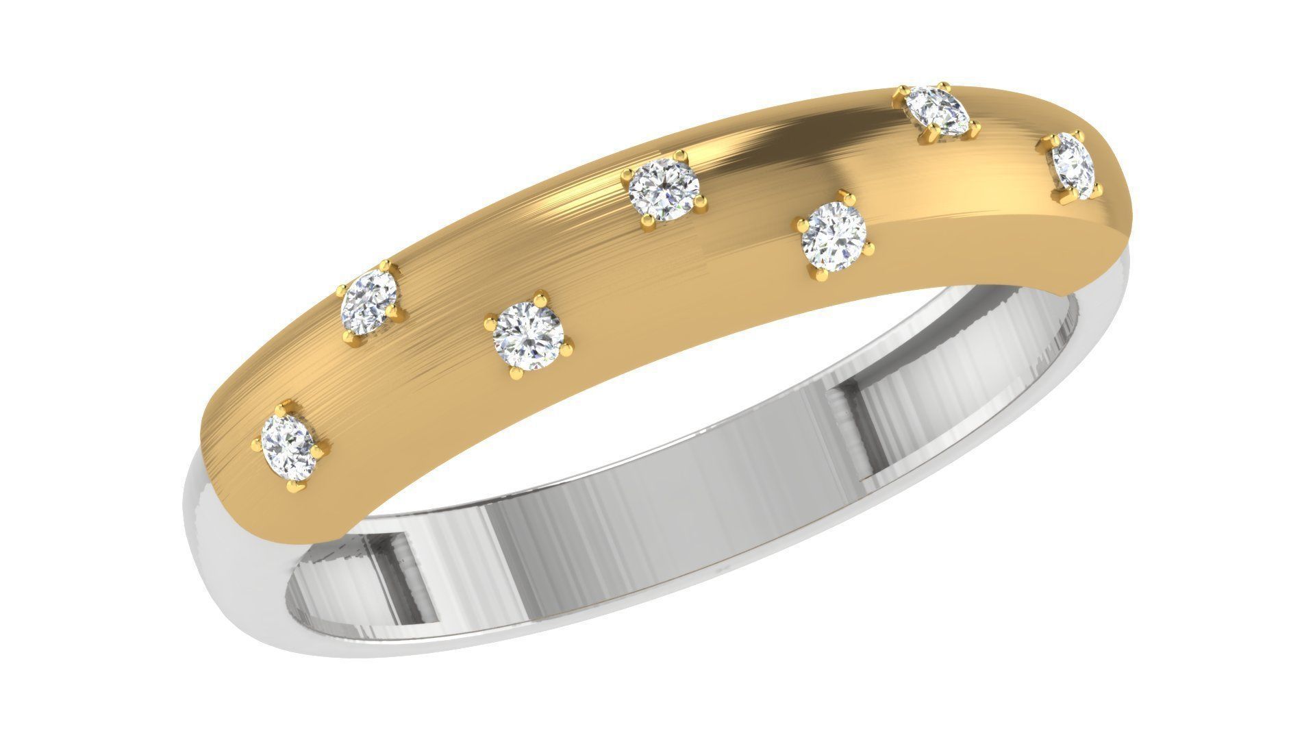 Couple Band Ring 3dm stl render detail 3D print model_1