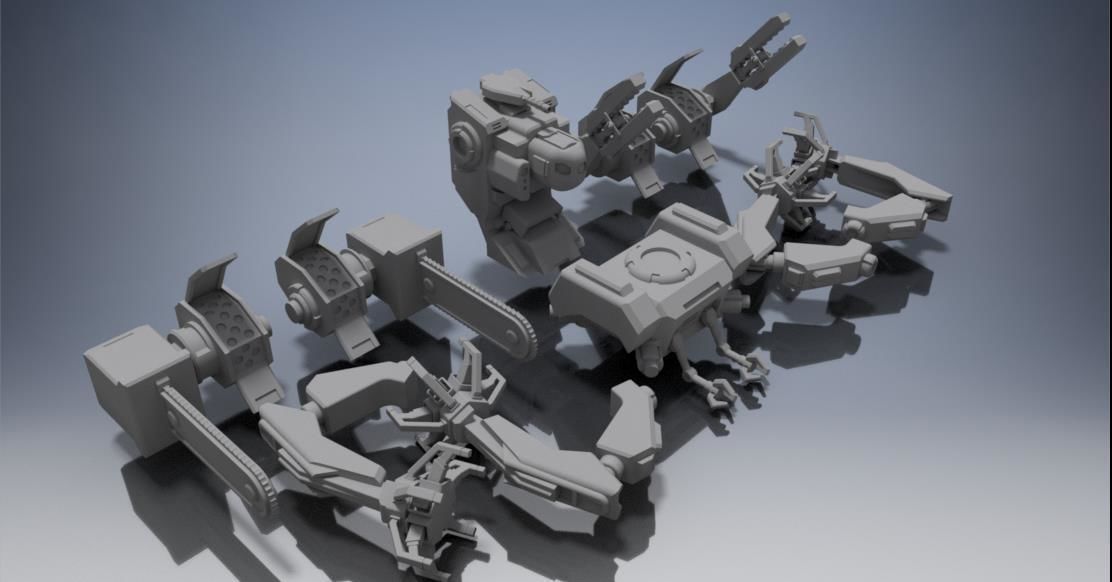Construction Mech 3D print model_6