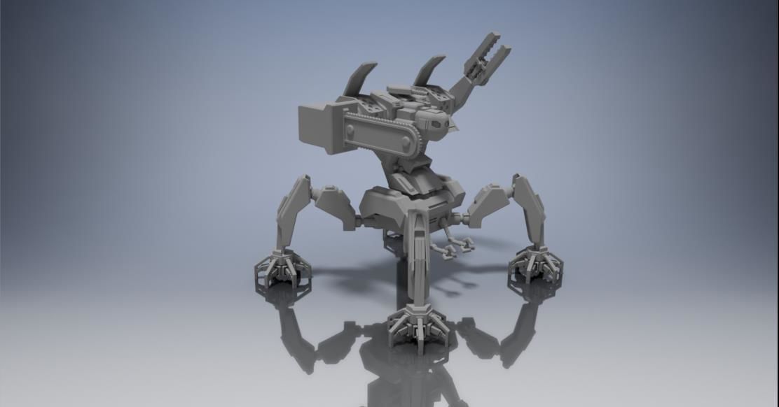 Construction Mech 3D print model_1