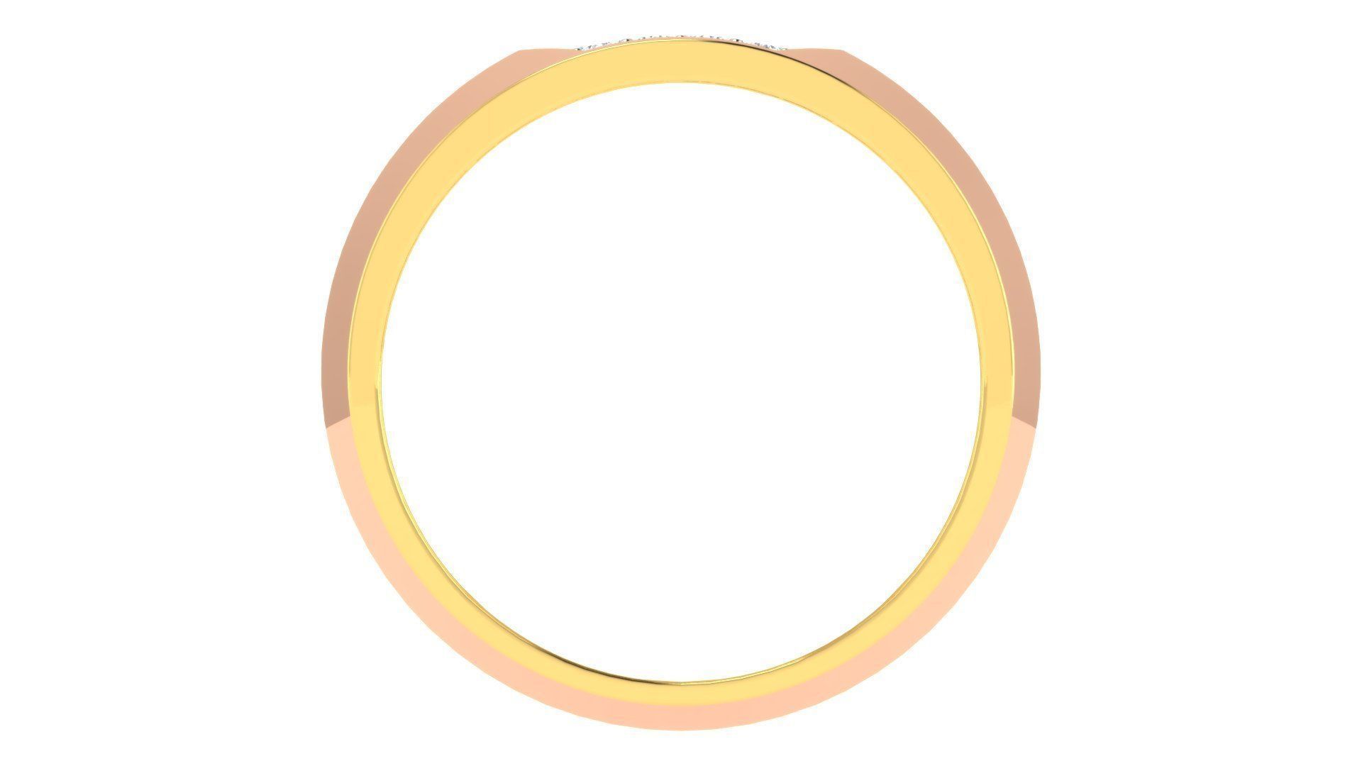 Couple Band Ring 3dm stl render detail 3D print model_2