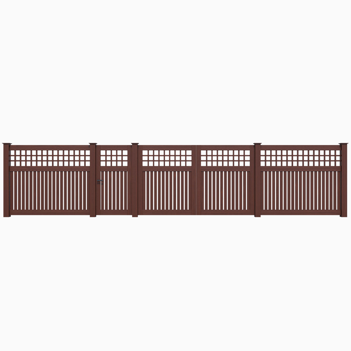 Wooden Fence 06 3D model_17