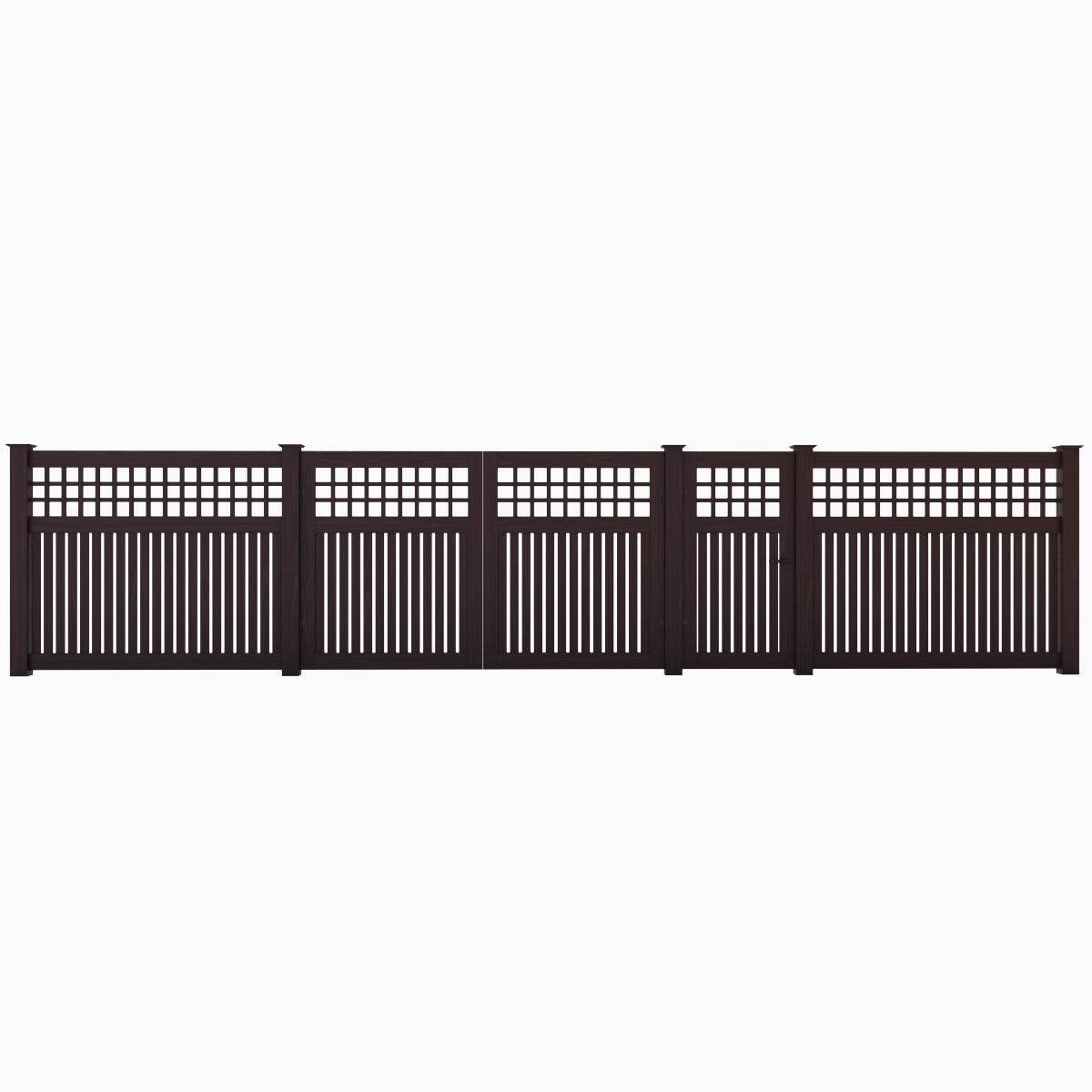 Wooden Fence 06 3D model_18