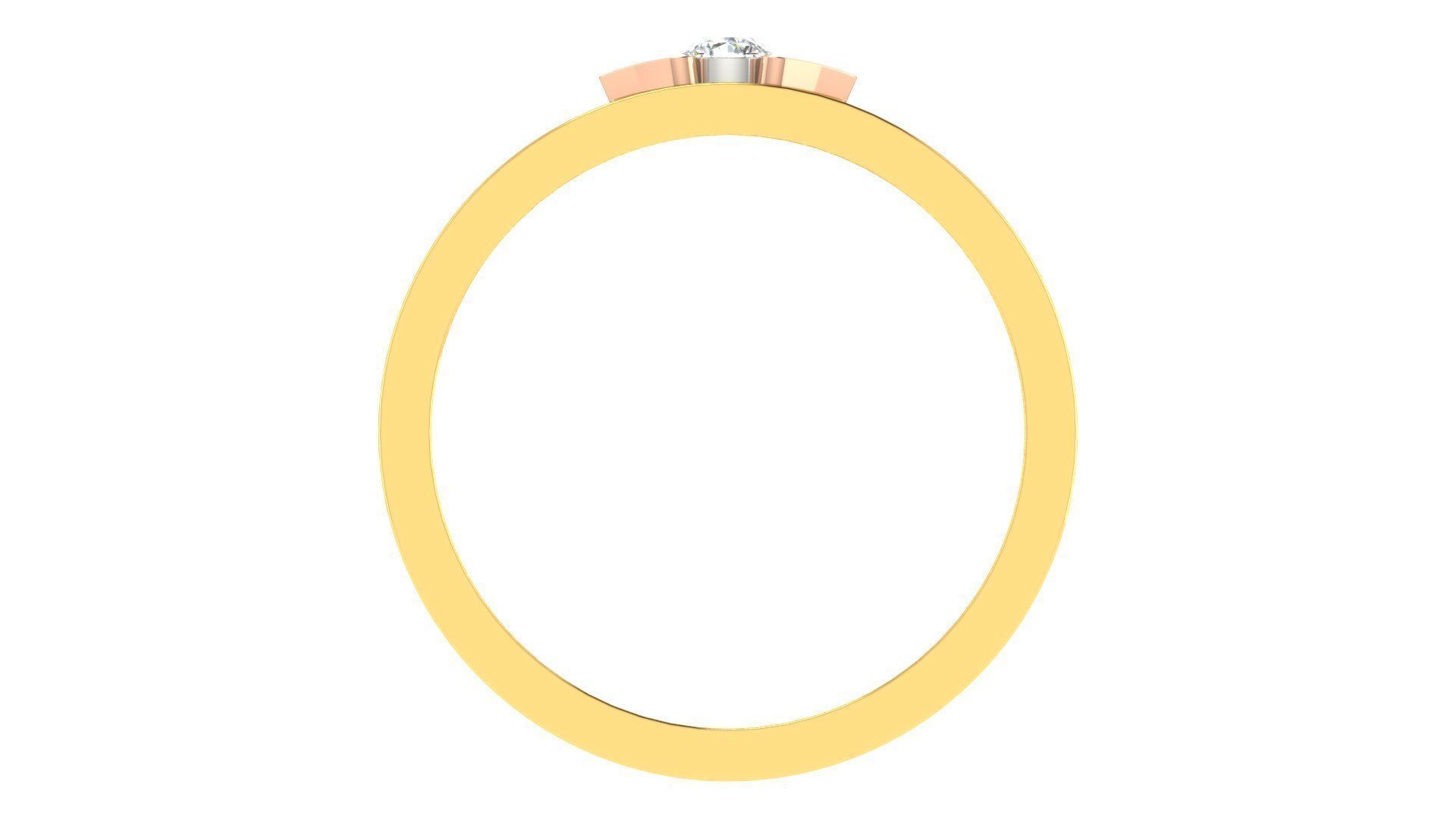 Couple Band Ring 3dm stl render detail 3D print model_3