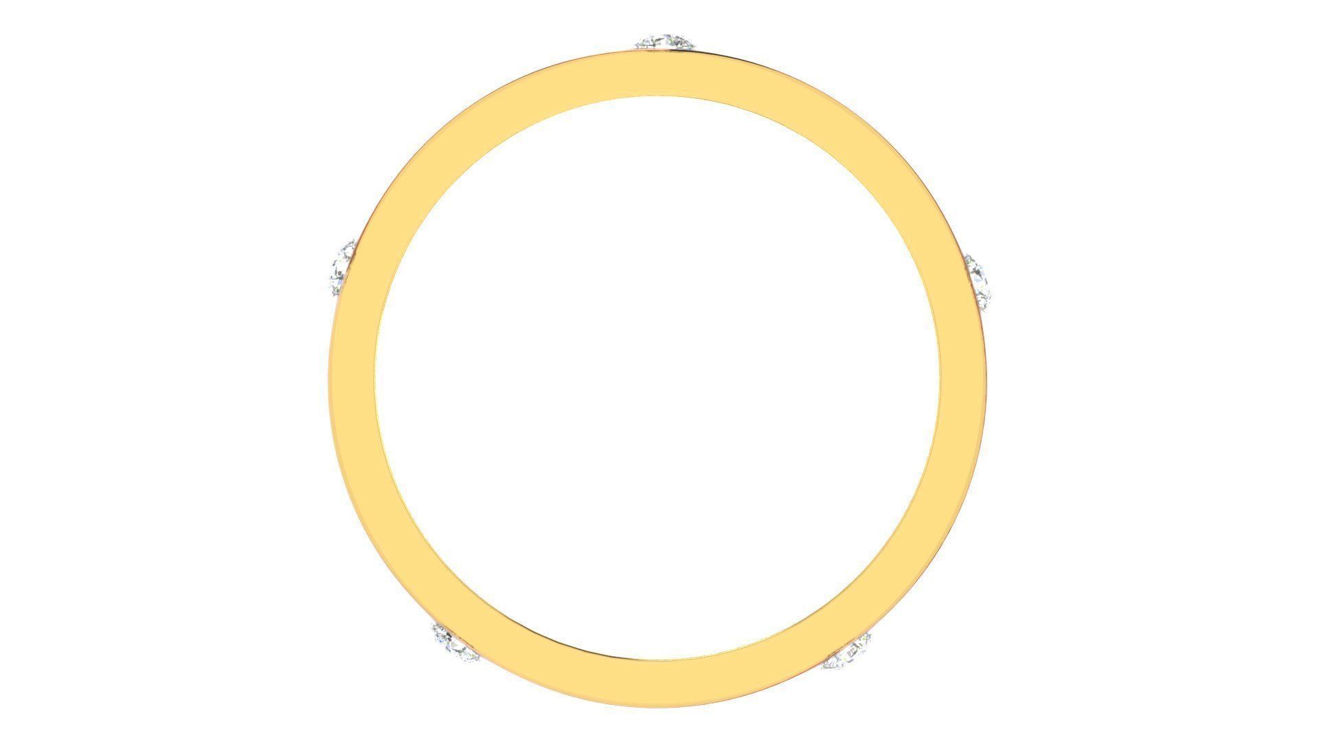 Couple Band Ring 3dm stl render 3D print model_4