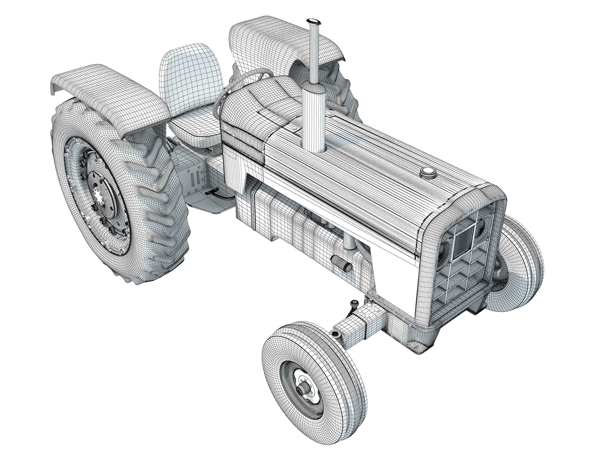 Massey Ferguson Tractor 3D model_20